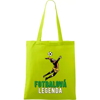 Fotbalová legenda brankář - Taška bavlněná - 42 x 38 cm ( Limetková )