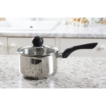 Hrnec Kastrol z nerezové oceli s výlevkou a pokličkou AMBITION VIKOS 1,8 l