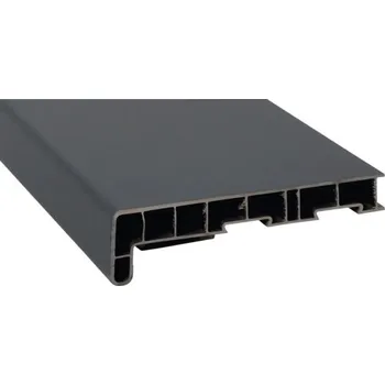 Parapet Parapet na míru PVC vnitřní s nosem Mattex Basaltgrau 4706048 17/40x530 mm, délka na přání 500-5000 mm