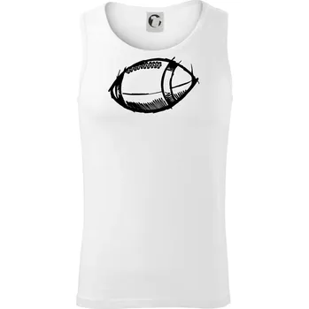 Americký fotbal míč skica - Tílko pánské Core - S ( Bílá )