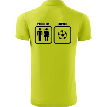 Pánská košile Problém fotbal - Polokošile Victory sportovní (dresovina) - 3XL ( Limetková )