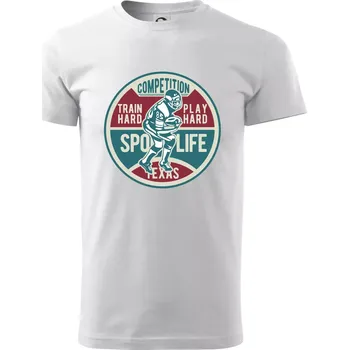 Pánské tričko Football Competition - Klasické pánské triko vyšší gramáže - XS ( Bílá )