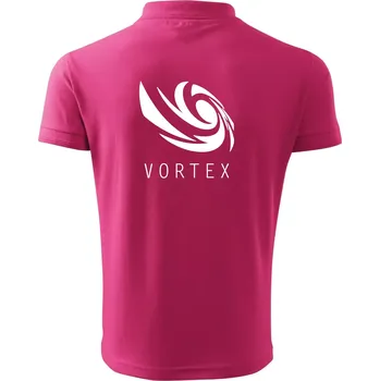 Pánská košile Vortex logo jednobarevné - Polokošile pánská Pique Polo 203 - S ( Purpurová )