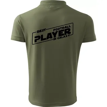 Pánská košile Best football player in galaxy - Polokošile pánská Pique Polo 203 - 3XL ( Khaki )