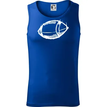 Americký fotbal míč skica - Tílko pánské Core - 2XL ( Královská modrá )
