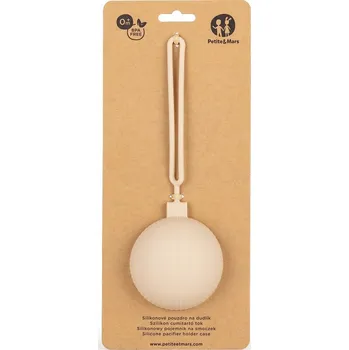 PETITE&MARS Pouzdro silikonové na dudlík Desert Sand 0m+