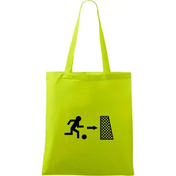 Únik fotbal - Taška bavlněná - 42 x 38 cm ( Limetková )