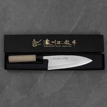 Kuchyňský nůž SATAKE Cutlery Mfg Shirogami 18 cm - japonský nůž Deba na filé z uhlíkové oceli