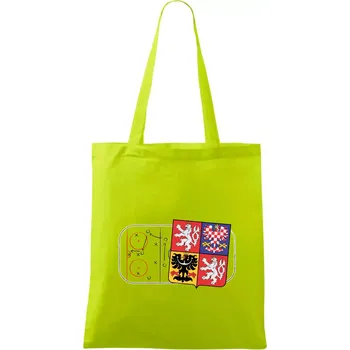 ČR znak na ledě - Taška bavlněná - 42 x 38 cm ( Limetková )