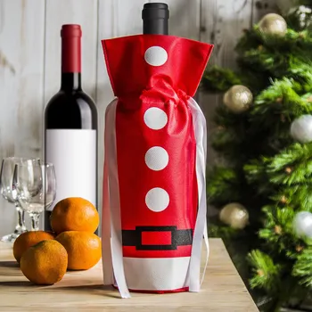 Dárková taška Dárková taška / taška na láhev ČERVENÁ 15 x 35 cm