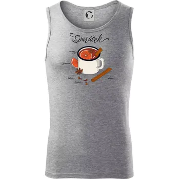 Pánské termoprádlo Koření na svařáček - Tílko pánské Core - S ( Tmavě šedý melír )