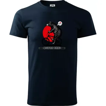 Pánské tričko MTB medvěd - Triko extra velké (5-8XL) - 6XL ( Námořní modrá (velmi tmavá - téměř černá) )