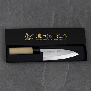 Kuchyňský nůž SATAKE Cutlery Mfg Shirogami 15 cm - japonský nůž Deba na filé z uhlíkové oceli