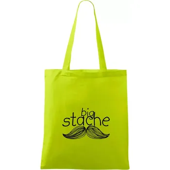 Big stache - Taška bavlněná - 42 x 38 cm ( Limetková )