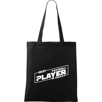 Best football player in galaxy - Taška bavlněná - 42 x 38 cm ( Černá )