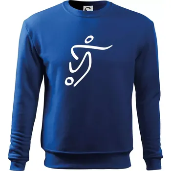 Fotbalista silueta - Mikina Essential dětská - 158 cm/12 let ( Královská modrá )