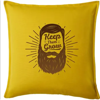 Polštář Keep them grow - Polštář 50x50 - 50x50 - Pouze potah ( Žlutá )