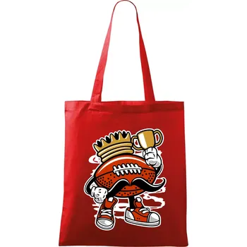 Americanos fotbal král - Taška bavlněná - 42 x 38 cm ( Červená )