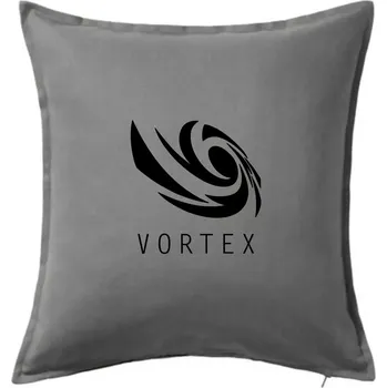Polštář Vortex logo jednobarevné - Polštář 50x50 - 50x50 - Pouze potah ( Tmavě šedý melír )