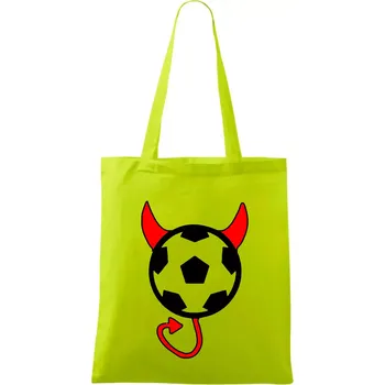 Fotbal devil - Taška bavlněná - 42 x 38 cm ( Limetková )