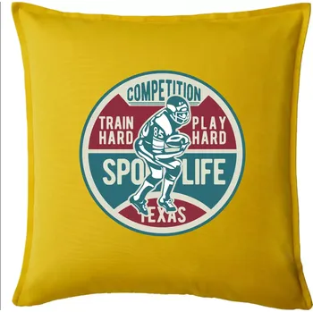 Polštář Football Competition - Polštář 50x50 - 50x50 - Pouze potah ( Žlutá )