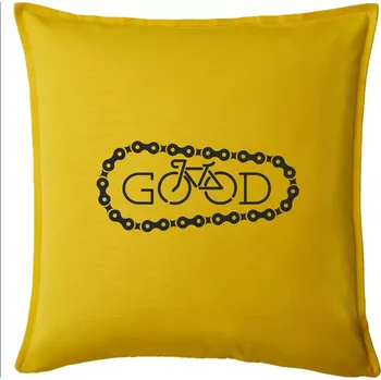 Polštář Good cyklista - Polštář 50x50 - 50x50 - Pouze potah ( Žlutá )