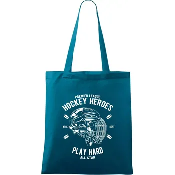Hockey Heroes - Taška bavlněná - 42 x 38 cm ( Petrolejová )