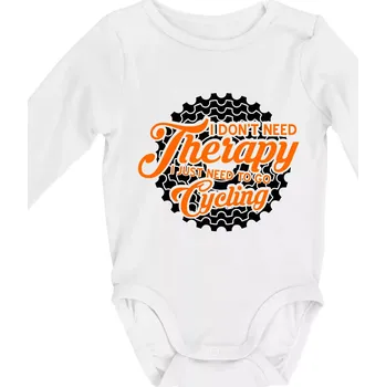 Kojenecký body I don't need therapy cycling - Body kojenecké s dlouhým rukávem - Dlouhý r. do 3 měs ( Bílá )