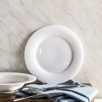 Talíř Porcelánový dezertní talíř FLORINA CORTINA BÍLÝ 20 cm