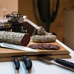 ARTELEGNO Torino 40 x 30 cm - dřevěná prkénko na krájení z bukového dřeva s držákem na nože