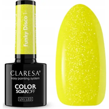 Lak na nehty Claresa Hybridní lak na nehty 5ml Funky disco 1 Yellow groove