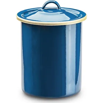 Dóza na potraviny Smaltem potažená dóza / nádoba na sypké produkty OLKUSKIE WYROBY EMALIOWANE 1,7 l OWE Blue