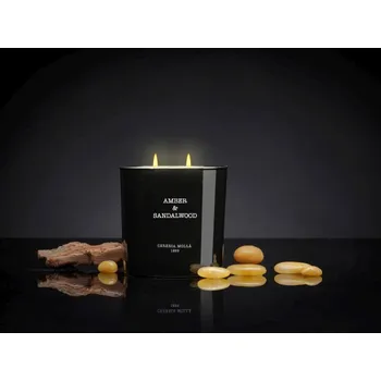 Svíčka Sojová vonná svíčka v dóze CERERIA MOLLA BOUTIQUE AMBER AND SANDALWOOD 600 g