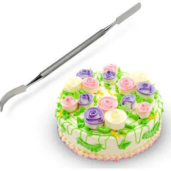 Cukrářská špachtle na cukrovou hmotu z nerezové oceli 16 cm