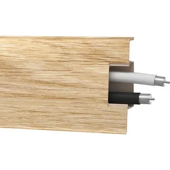 Podlahová soklová lišta MD60 - b.04 světle hnědá - DUB (délka 2,5m)