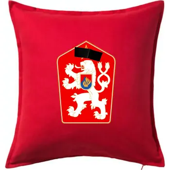 Polštář Mistrovství světa v ledním hokeji 1969 znak samostatný bez čísla - Polštář 50x50 - 50x50 - Pouze potah ( Červená )