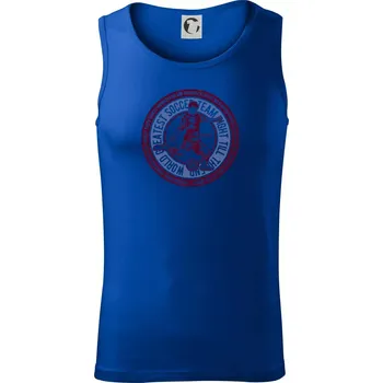 Soccer kulatý motiv - Tílko pánské Core - L ( Královská modrá )