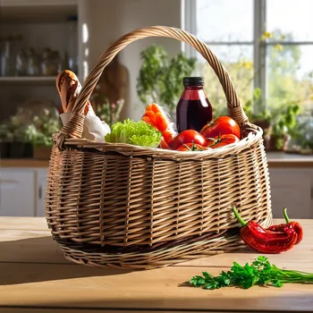 Nákupní košík Velikonoční / nákupní proutěný košík WNUK 40 cm