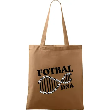 Nákupní taška Fotbal DNA - Taška bavlněná - 42 x 38 cm ( Cappuccino )