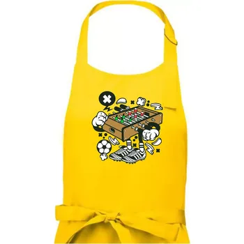Kuchyňská zástěra Fotbalový stolňák - Dámská zástěra na vaření - Univerzální velikost ( Žlutá )