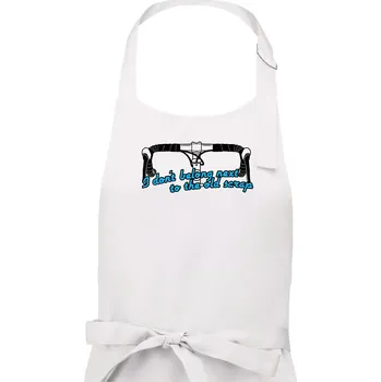 Kuchyňská zástěra I don't belong next to the old scrap - Dámská zástěra na vaření - Univerzální velikost ( Bílá )