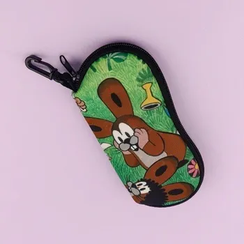 Pouzdro na brýle Pouzdro na brýle 17,9 x 8,5 cm s králíkem z pohádky o Krtečkovi Pohádkový motiv Ochrana brýlí Zip Karabina pro zavěšení