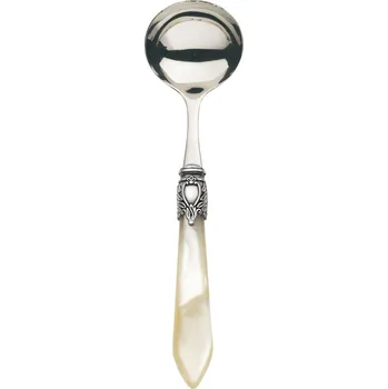 Naběračka BUGATTI Oxford Ivory 21 cm - naběračka / lžíce na omáčku z nerezové oceli