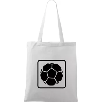 Fotbalový míč emblem - Taška bavlněná - 42 x 38 cm ( Bílá )