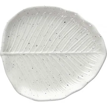 TOGNANA Leafs Zelda 21 x 18 cm - polokulatý talíř z kameniny