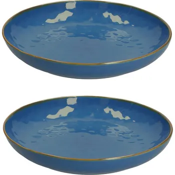 Talíř Hluboké jídelní talíře z kamene ROSE TULIPANI CONCERTO BLU AVIO 30 cm 2 ks.