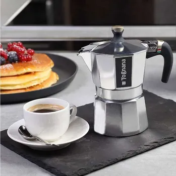 Moka konvice TOGNANA Italika Premium pro 3 šálky espresso (3 tz) - hliníkový tlakový kávovar
