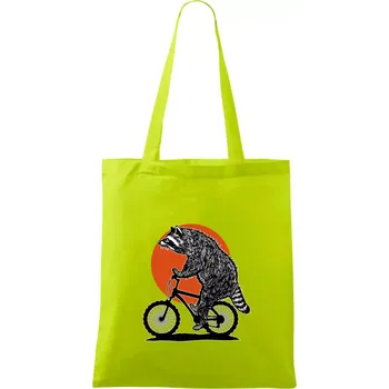 MTB mýval - Taška bavlněná - 42 x 38 cm ( Limetková )