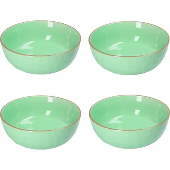 Misky / Salátové misky z kameniny ROSE TULIPANI CONCERTO VERDE ACQUA 20 cm 4 ks.