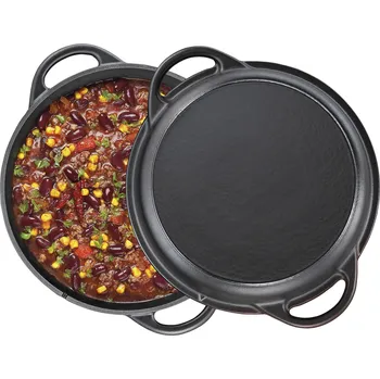 Hrnec KUCHENPROFI Bbq 5 l - litinový hrnec s grilovací pánví